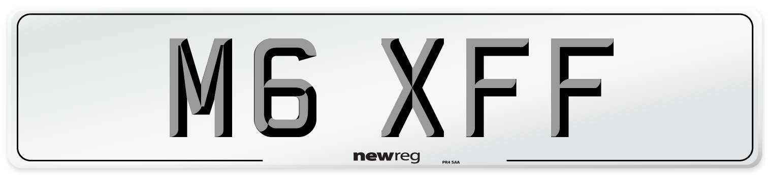 M6 XFF Number Plate from New Reg